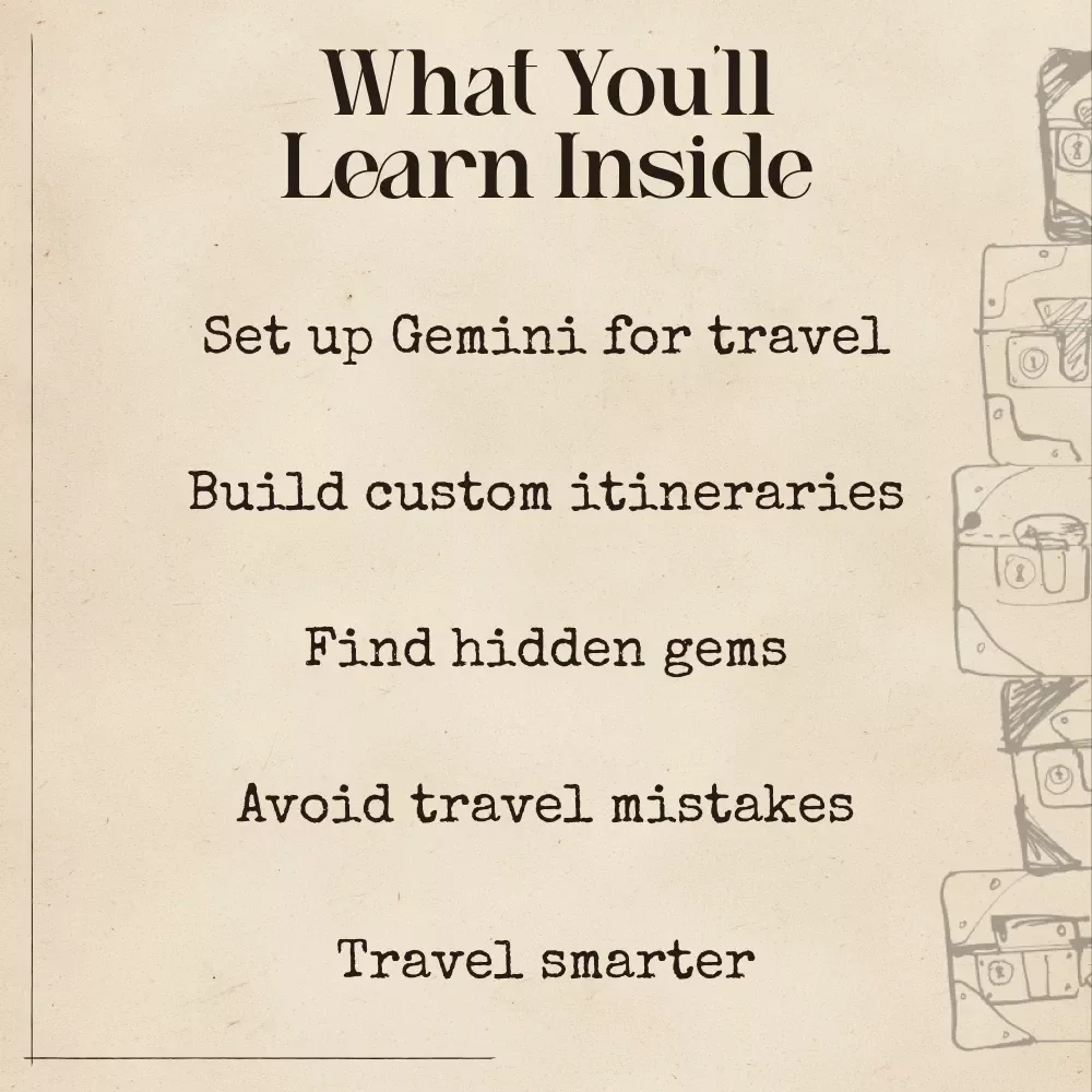 Planning Your Next Adventure with Google Gemini | Digital Travel Guide | How to Plan a Trip with Google Gemini | Smart AI Itinerary Planner for Stress-Free Travel