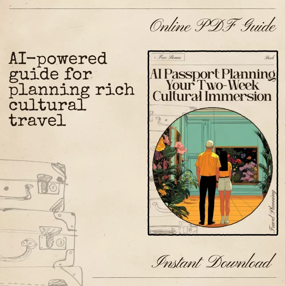 AI Passport: Planning Your Two-Week Cultural Immersion | Digital Travel Guide eBook | Cultural Itinerary Planner