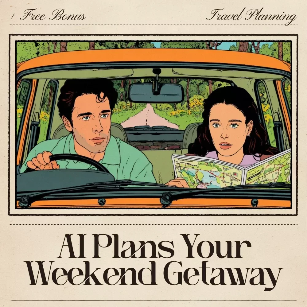 AI Plans Your Weekend Getaway – Digital Travel Checklist | Smart Planner for Stress-Free Mini Vacations | Instant Download for Effortless Escapes | ai that plans a weekend getaway