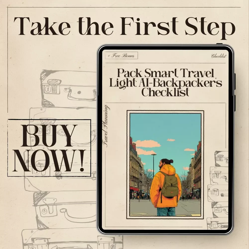Pack Smart, Travel Light: AI-Backpacker’s Checklist | Minimalist Packing Guide for Travelers | Digital Download | ai for packing light for backpacking