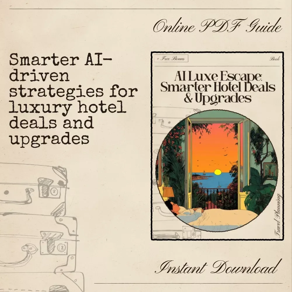 AI Luxe Escape: Smarter Hotel Deals & Upgrades – Ultimate Luxury Travel eBook for AI-Powered Savings, Upgrades & Insider Hotel Strategies | ai for finding luxury hotel deals and upgrades