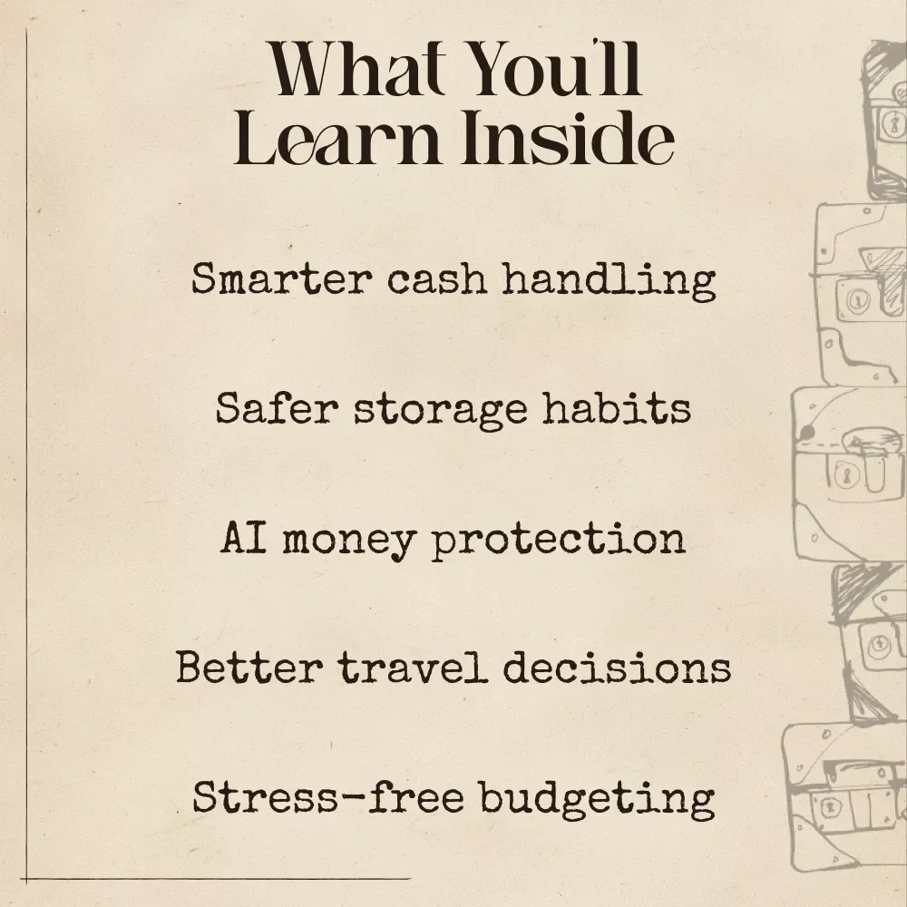 Smart Cash: Using AI to Travel Safely with Money | AI for Safe Ways to Carry Cash While Traveling | Digital Travel Safety Guide