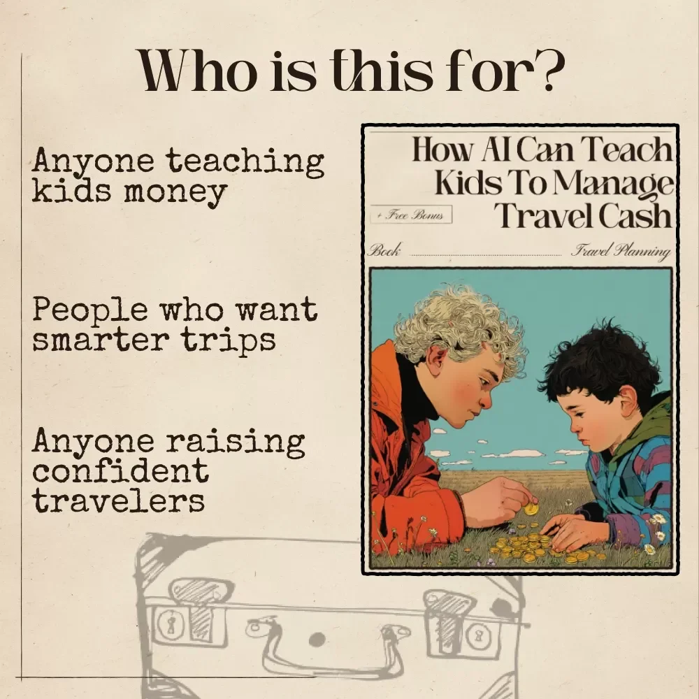 How AI Can Teach Kids to Manage Travel Cash | Educational Travel Money eBook for Parents & Kids | ai for teaching kids about travel money Guide