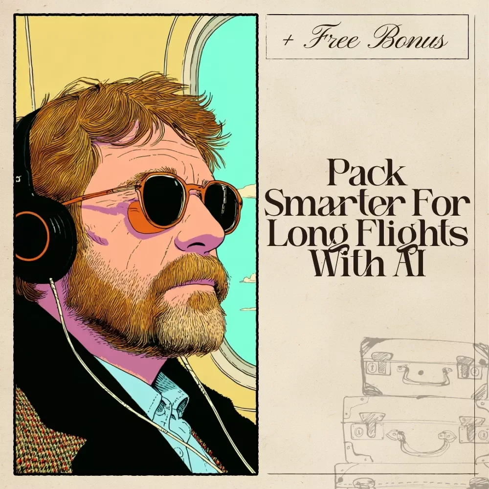 Pack Smarter for Long Flights with AI – Long-Haul Flight Checklist, In-Flight Essentials Guide, Travel Comfort Planner, AI-Personalized Packing List for Flyers
