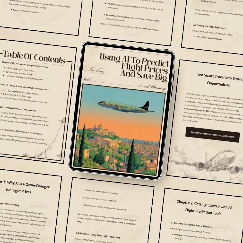 Using AI to Predict Flight Prices and Save Big – Ultimate Travel Savings Guide | Smart Travel Ebook | ai for predicting flight prices | Digital Download