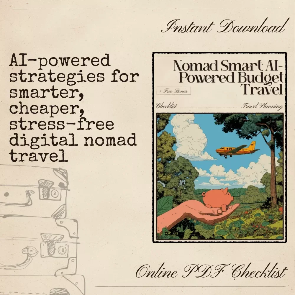 Nomad Smart: AI-Powered Budget Travel – Ultimate Digital Nomad Checklist for Savings, Planning & Adventure | ai for budget friendly digital nomad travel