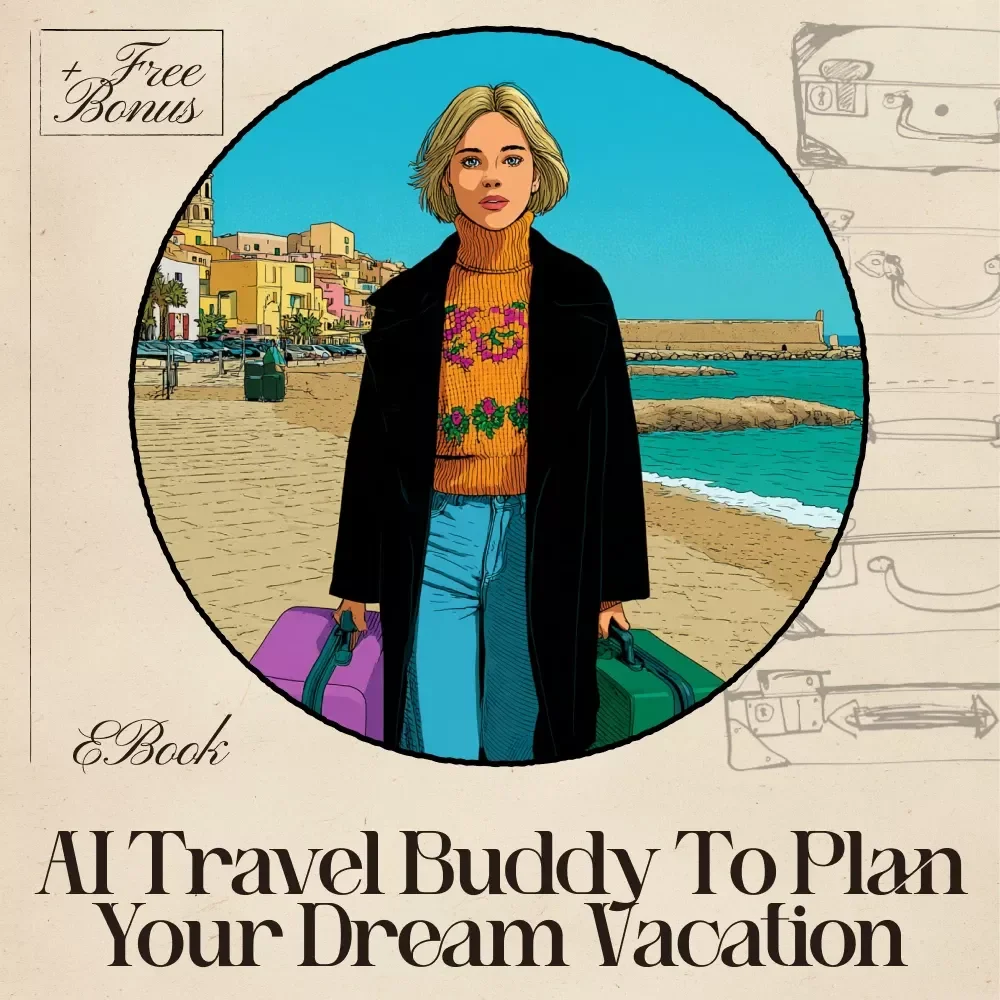 AI Travel Buddy to Plan Your Dream Vacation | Ultimate Ebook Guide for Stress-Free Trips | Free AI Tools for Vacation Planning | Digital Download Travel Planner