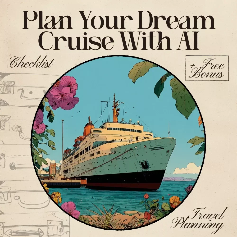 Plan Your Dream Cruise with AI | Printable Cruise Planning Checklist | Smart Digital Download for Using AI to Plan a Cruise