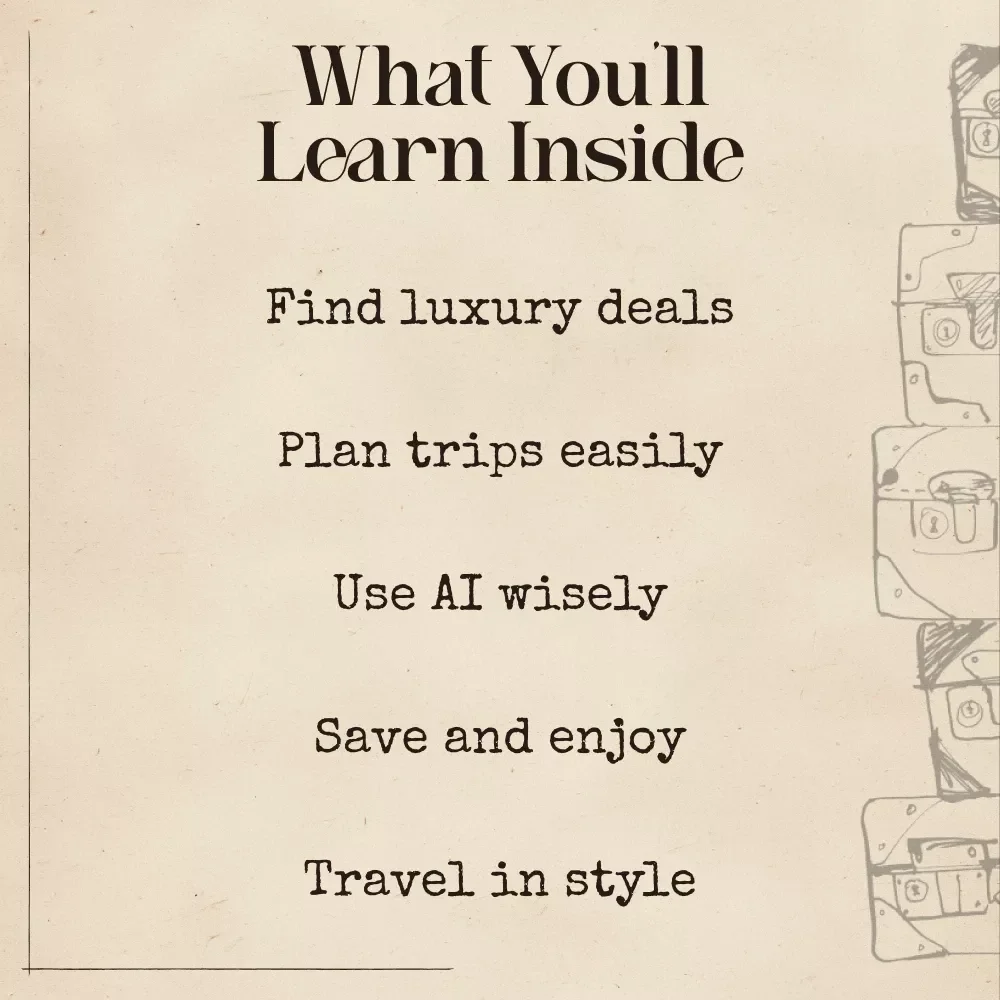How AI Helps You Travel in Style on a Budget | Smart Digital eBook for Affordable Luxury Trips | Learn AI for Luxury Travel on a Budget