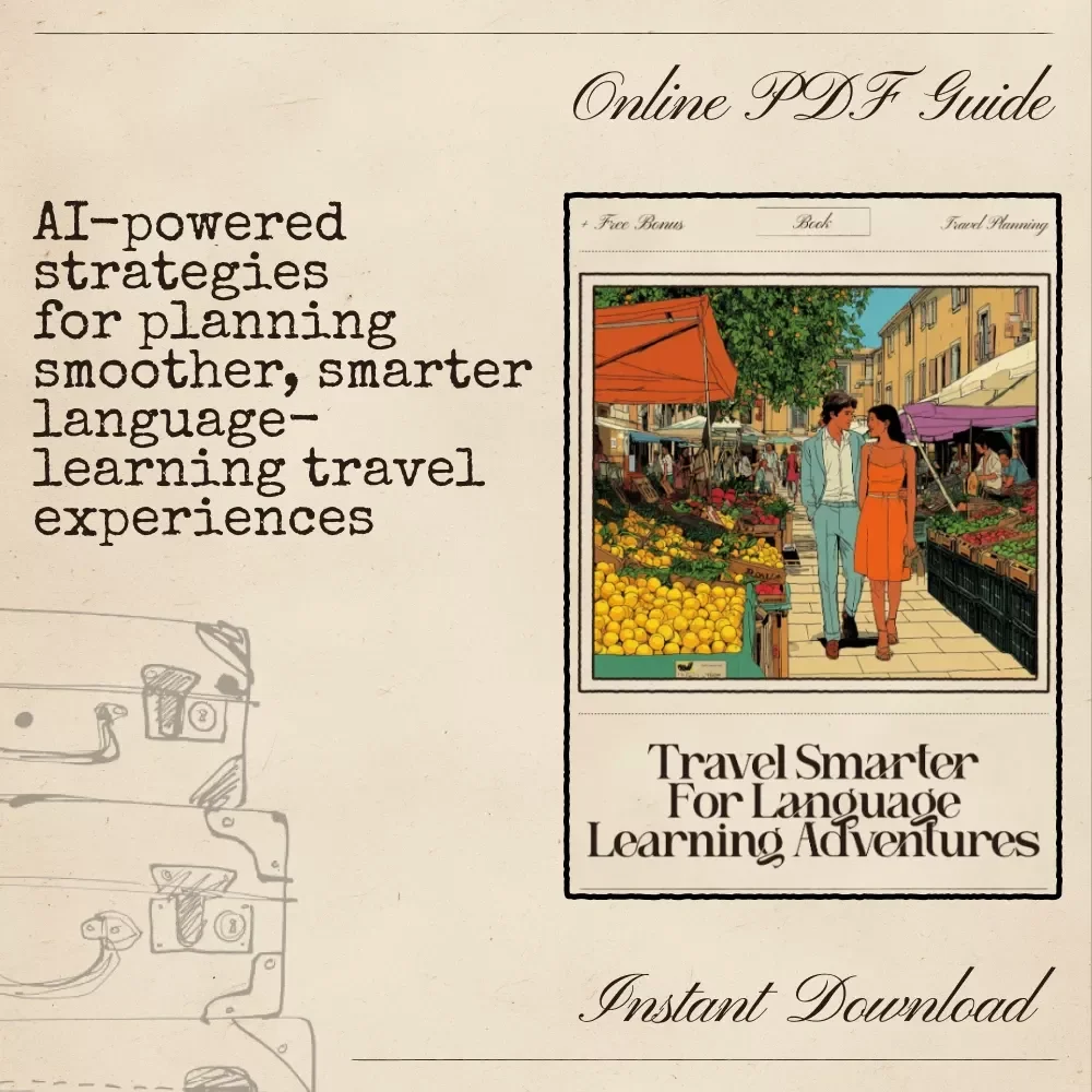 Travel Smarter for Language Learning Adventures — AI for Finding Flights for Language Learning Trips | Ultimate Immersion Travel Ebook for Smarter, Cheaper, Study-Focused Journeys