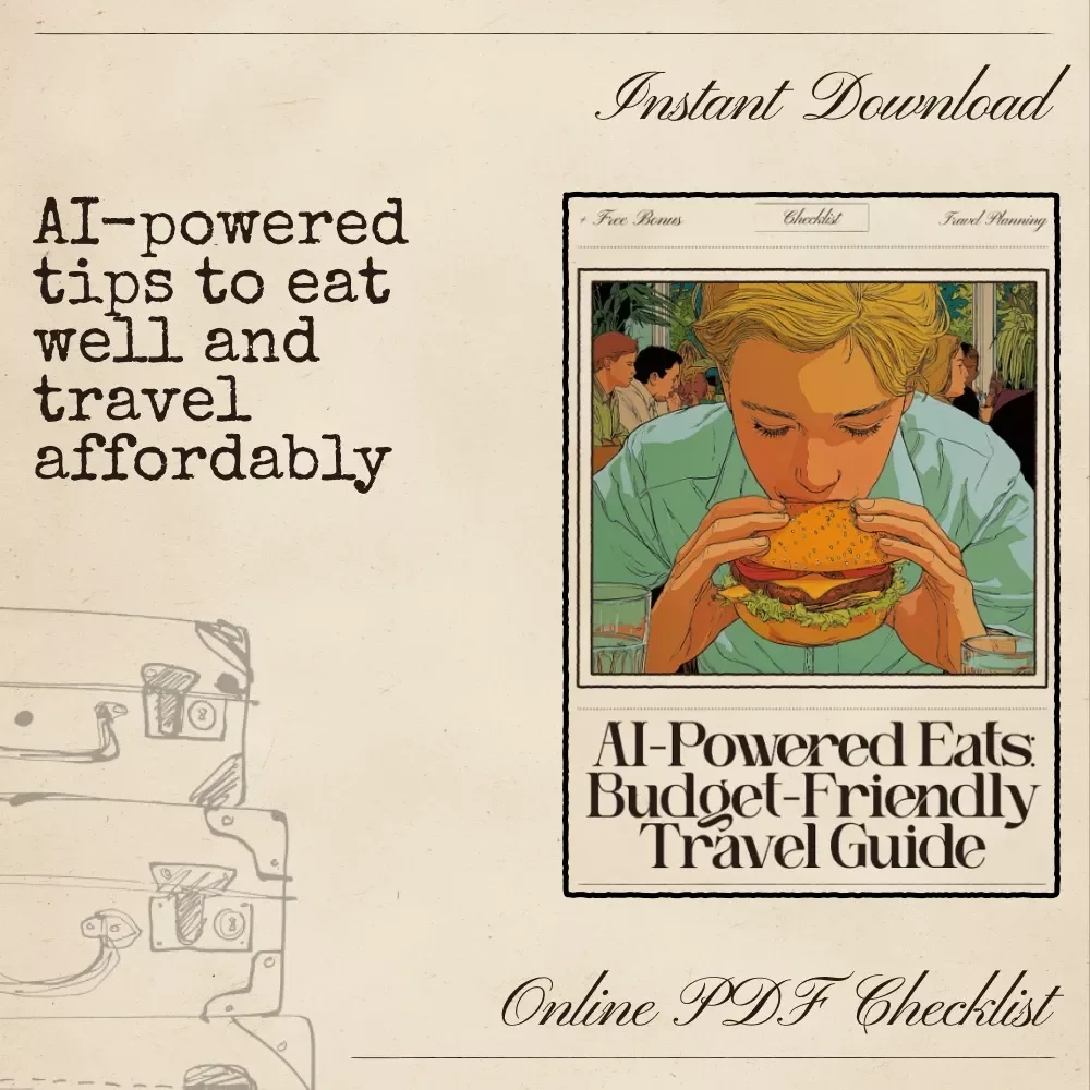 AI-Powered Eats: Budget-Friendly Travel Guide – Ultimate Checklist for Smart Travelers | Digital Download for ai for budget meal planning while traveling