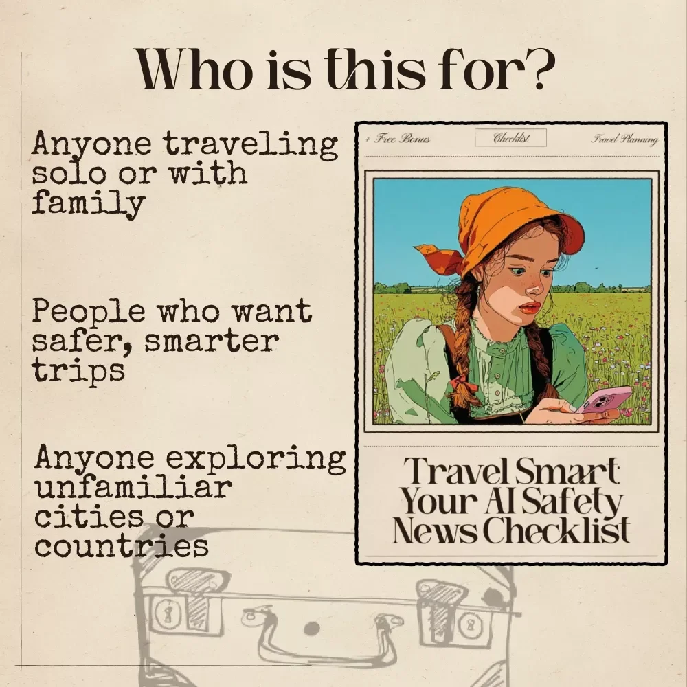 Travel Smart: Your AI Safety News Checklist – Digital Download, Travel Guide, eBook, Checklist for Confident & Secure Travel