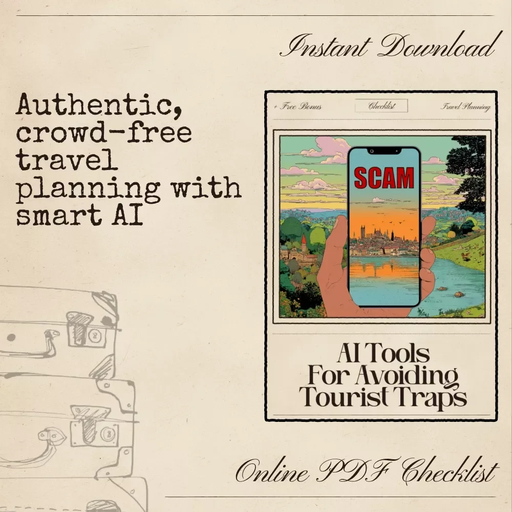 AI Tools for Avoiding Tourist Traps | Digital Travel Guide Checklist for Authentic Trips, Local Experiences, Hidden Gems, Crowd-Free Itineraries