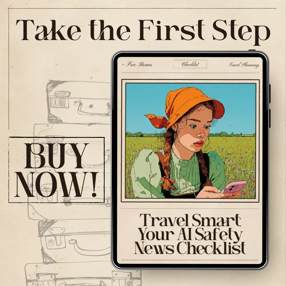 Travel Smart: Your AI Safety News Checklist – Digital Download, Travel Guide, eBook, Checklist for Confident & Secure Travel
