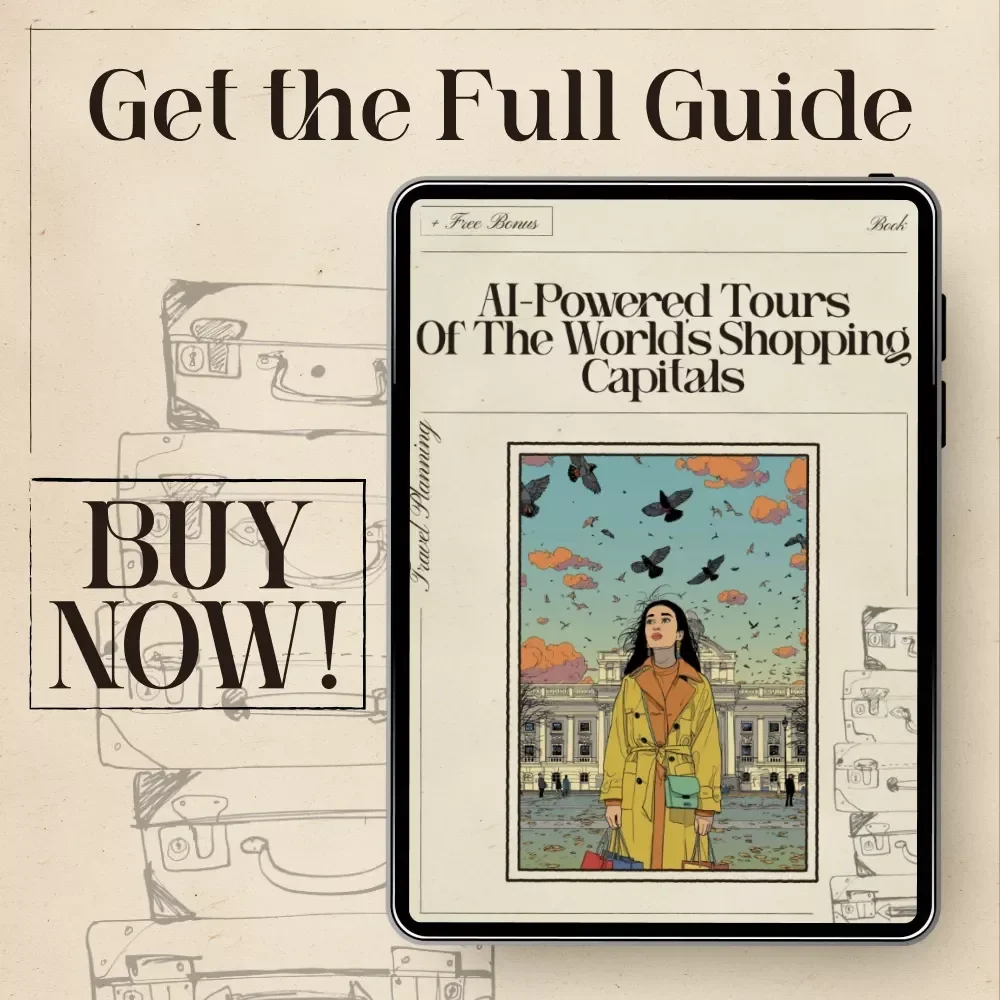 AI-Powered Tours of the World’s Shopping Capitals | Digital eBook for Fashion Travelers | ai for fashion and shopping capital tours