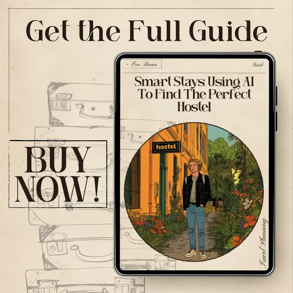 Smart Stays: Using AI to Find the Perfect Hostel – Travel Guide, Digital Download, AI for Choosing Hostels, Budget Travel Help, Backpacker Ebook