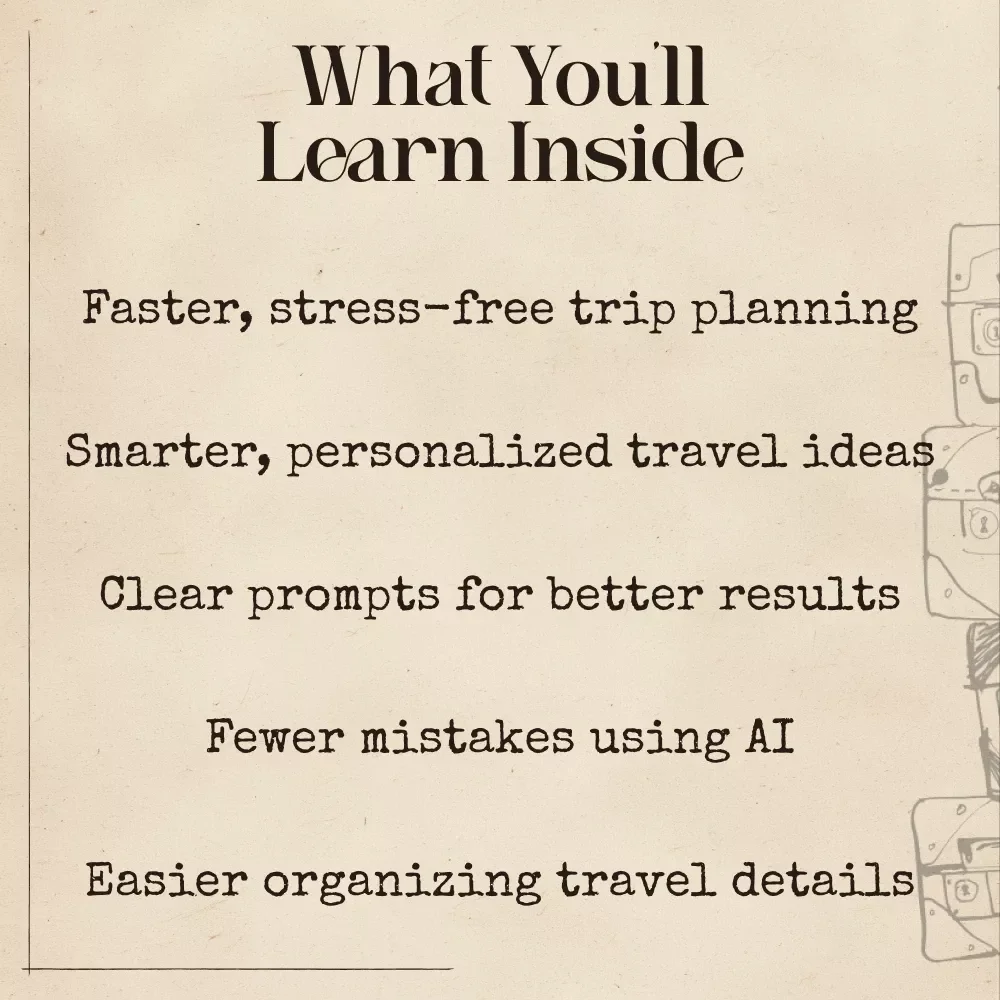 Mastering AI Travel Guide Chatbot | AI Travel Guide Chatbot eBook | Digital Travel Planning Guide for Smarter Trips