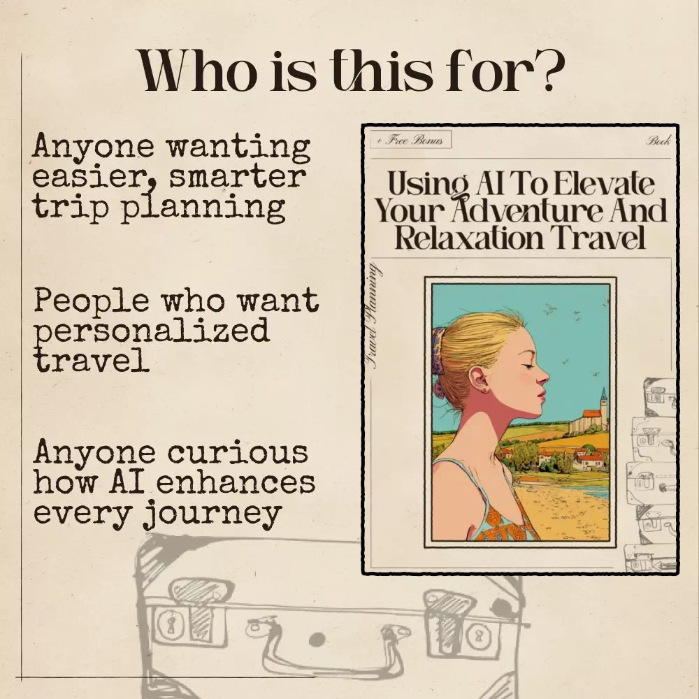 Using AI to Elevate Your Adventure and Relaxation Travel | AI Travel Guide eBook for Smarter Trip Planning, Adventure Travel, Relaxation Travel, Digital Download