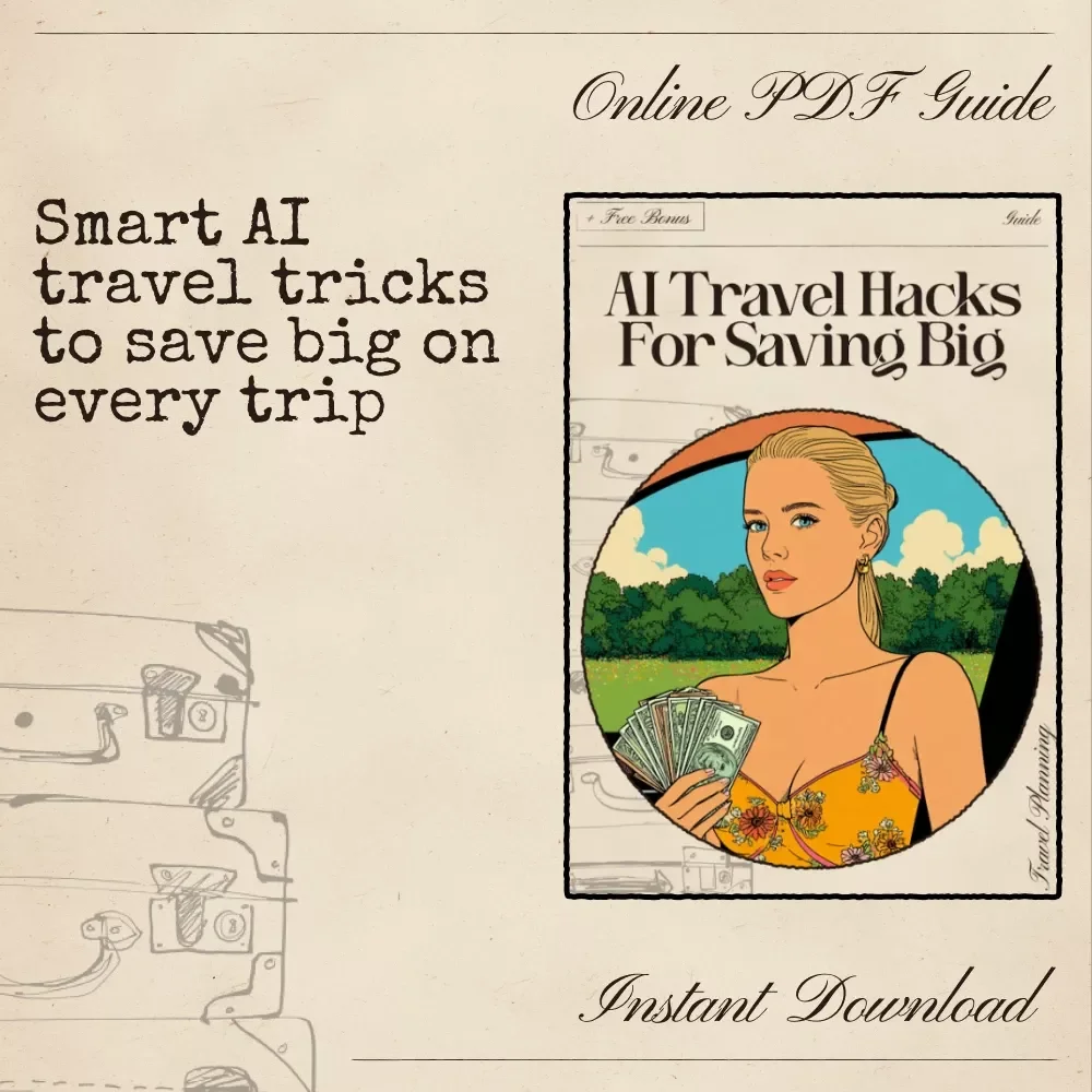 AI Travel Hacks for Saving Big — Budget Travel Guide for Cheaper Flights, Hotels & Trips | Digital Download | AI Travel Hacks for Saving Money