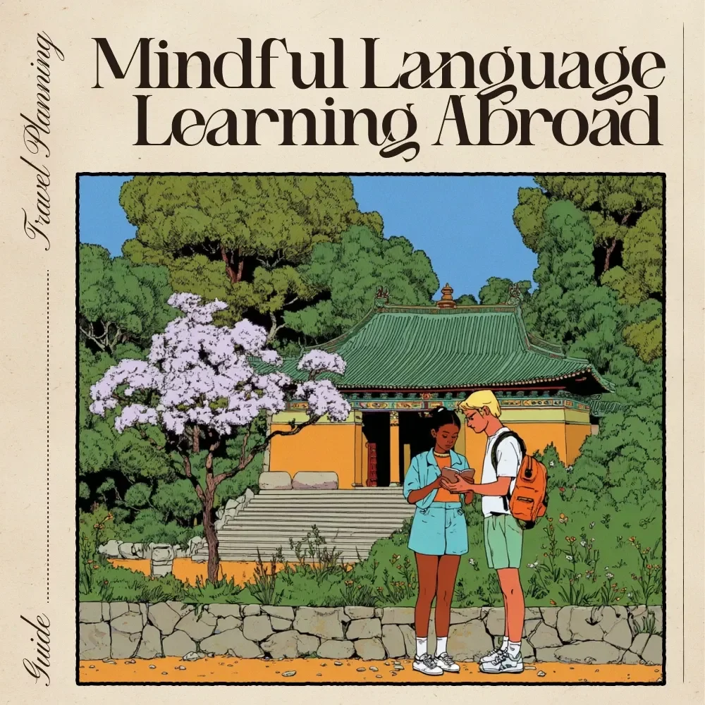 Mindful Learning for Language Travelers – Slow Immersion Guide with AI | Learn Naturally While Abroad | Digital Download for ai for learning a language slowly while abroad
