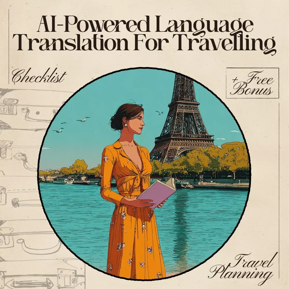 AI-Powered Language Translation for Travelling | Ultimate Editable Checklist for Stress-Free Global Adventures | Instant Communication Guide for Travelers | ai powered language translation for travel