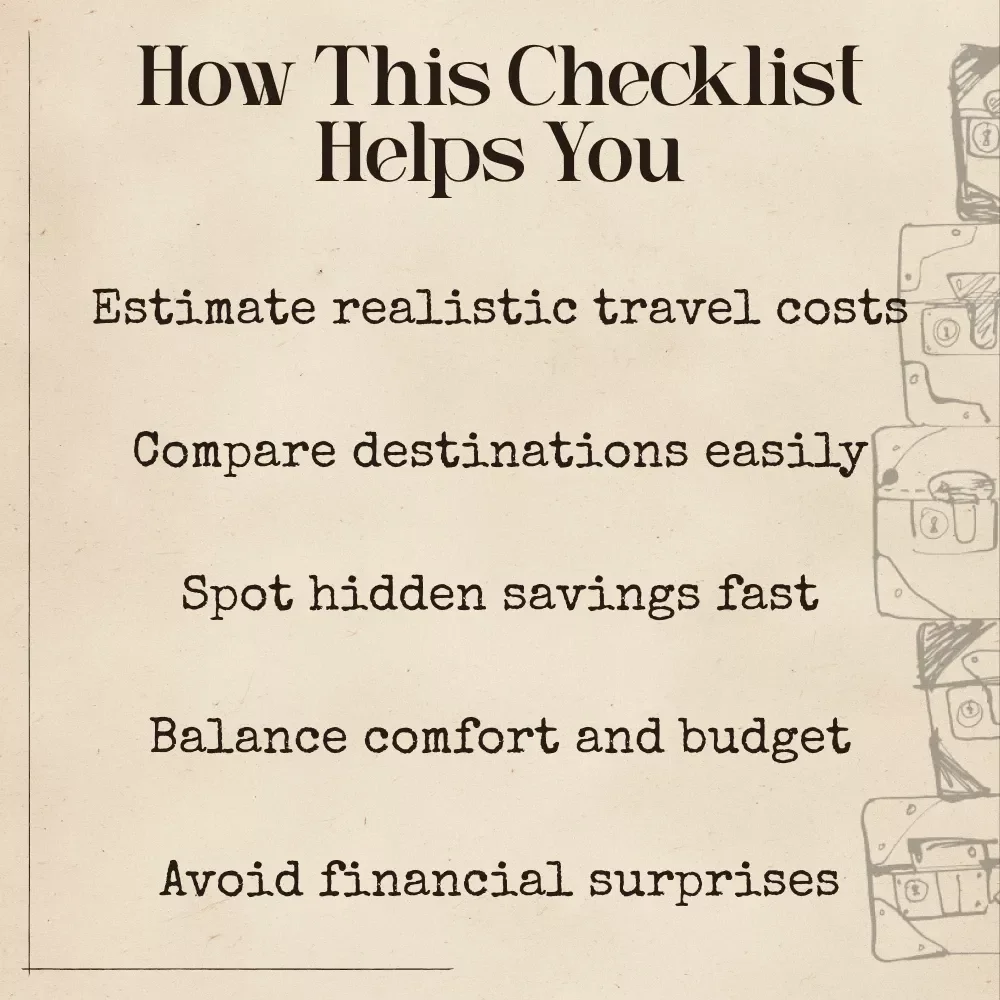 AI Cost-of-Living Travel Guide | Smart Budget Travel Checklist | Use AI Travel Cost of Living Calculator for Smarter Planning