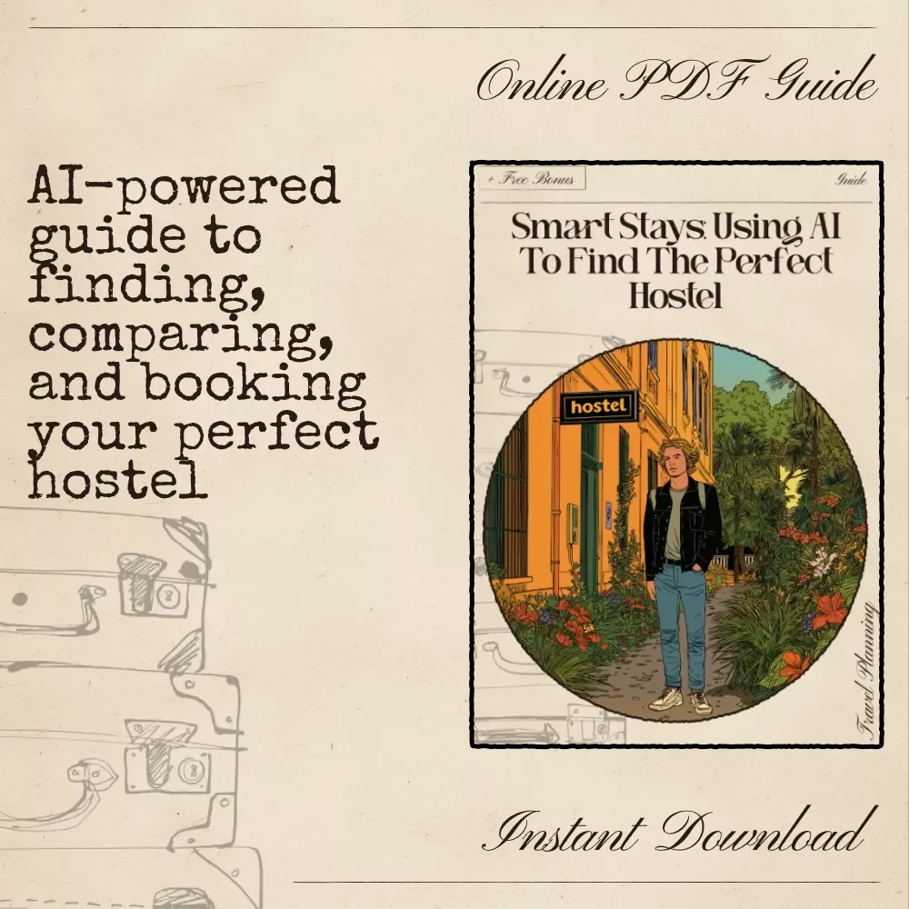 Smart Stays: Using AI to Find the Perfect Hostel – Travel Guide, Digital Download, AI for Choosing Hostels, Budget Travel Help, Backpacker Ebook