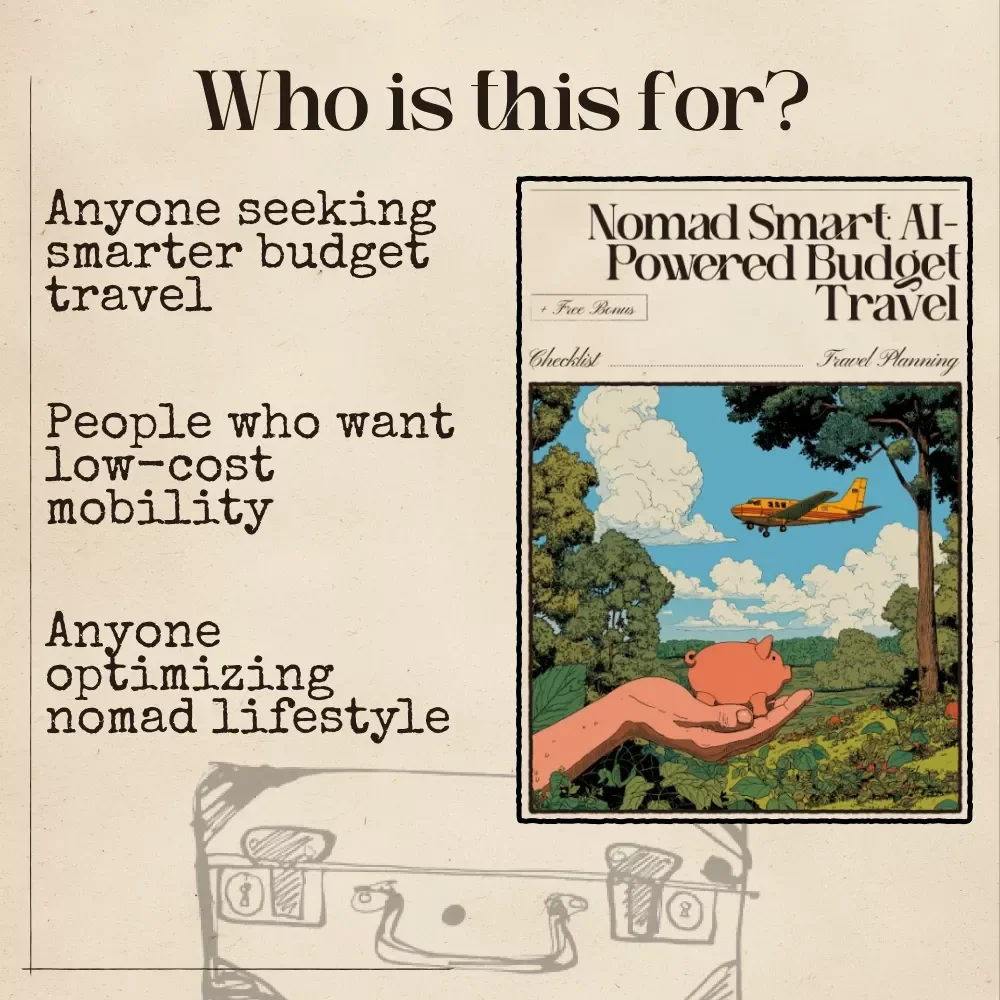 Nomad Smart: AI-Powered Budget Travel – Ultimate Digital Nomad Checklist for Savings, Planning & Adventure | ai for budget friendly digital nomad travel