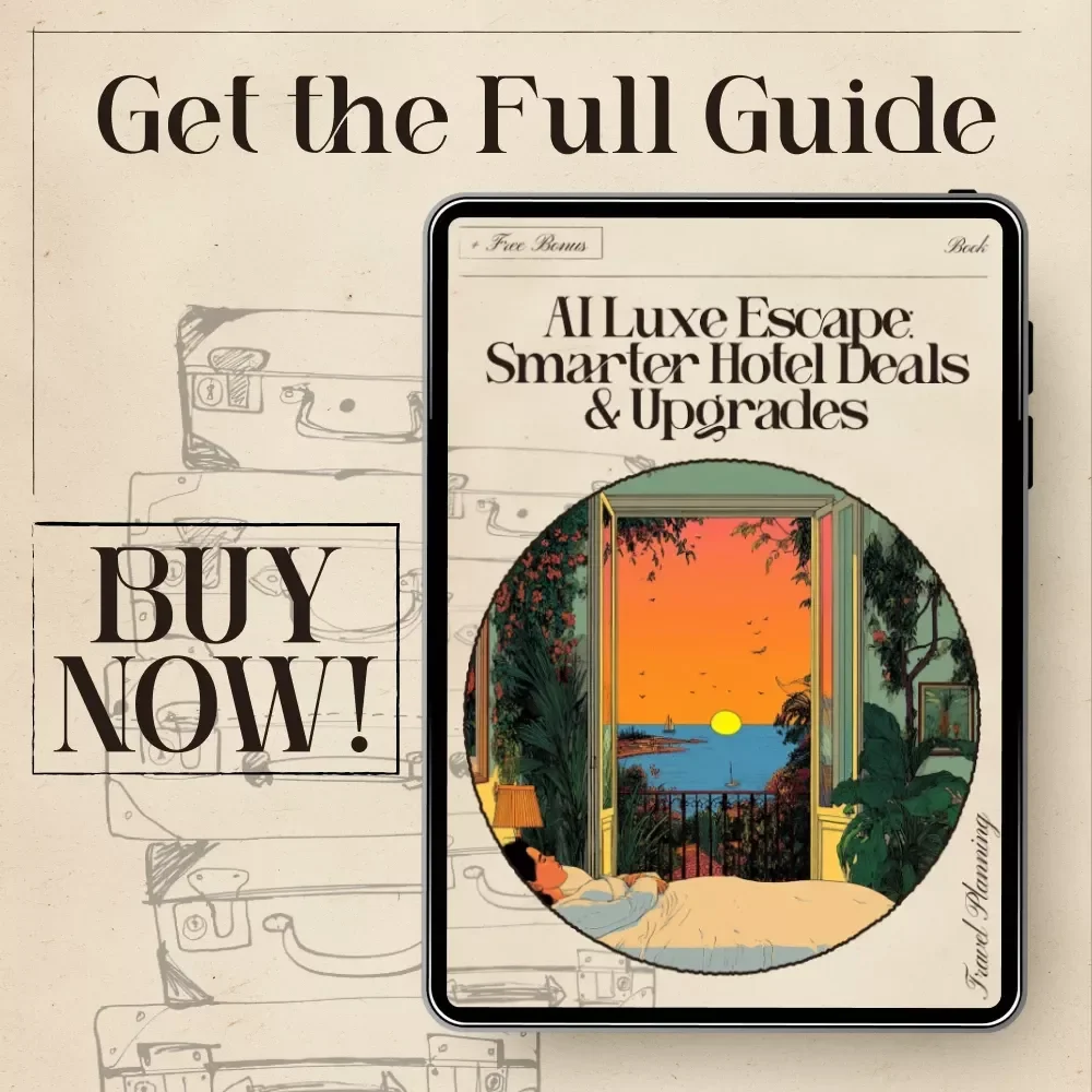 AI Luxe Escape: Smarter Hotel Deals & Upgrades – Ultimate Luxury Travel eBook for AI-Powered Savings, Upgrades & Insider Hotel Strategies | ai for finding luxury hotel deals and upgrades
