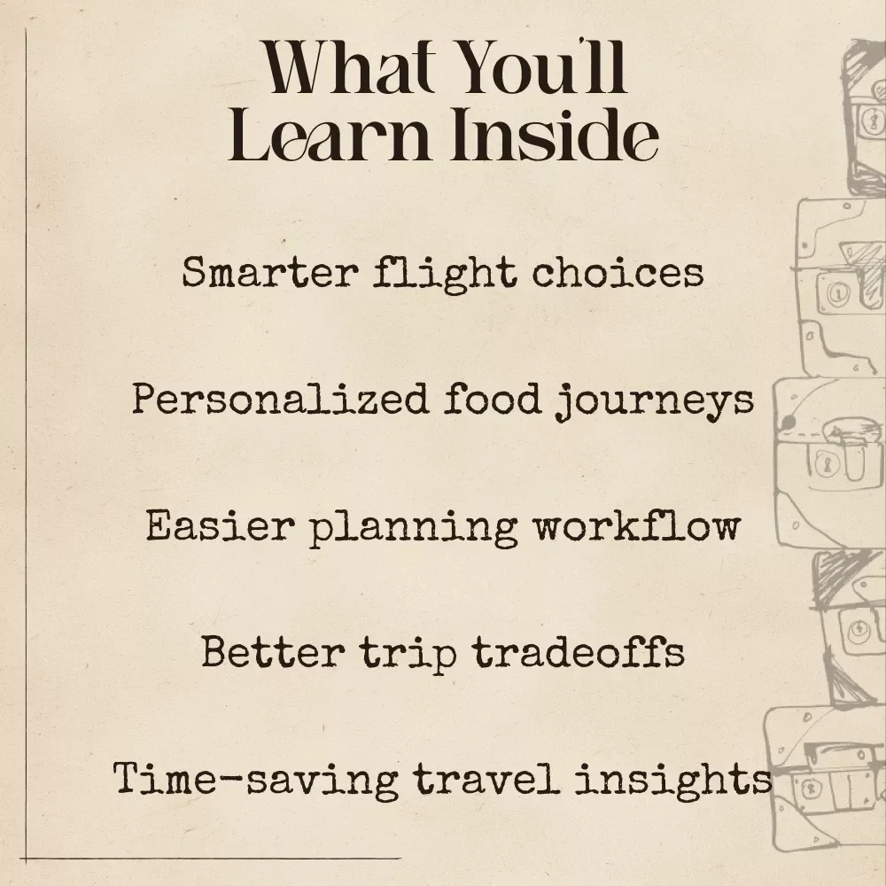 How AI Helps You Travel Smarter for Culinary Adventures | Digital Guide for Food Travelers | AI Planning Tips + ai for booking flights for culinary tours | eBook for Culinary Trip Strategy