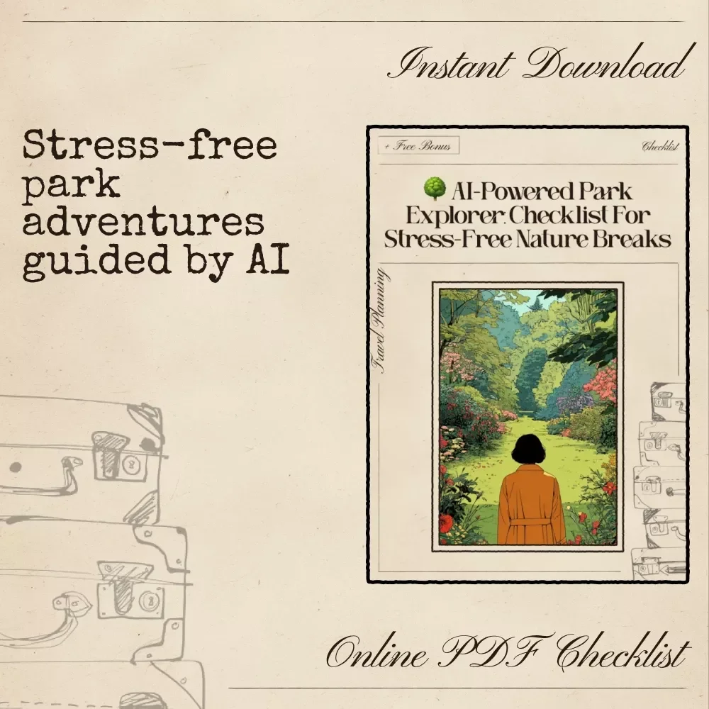AI-Powered Park Explorer: Checklist for Stress-Free Nature Breaks – Digital Guide, eBook & Nature Escape Planner