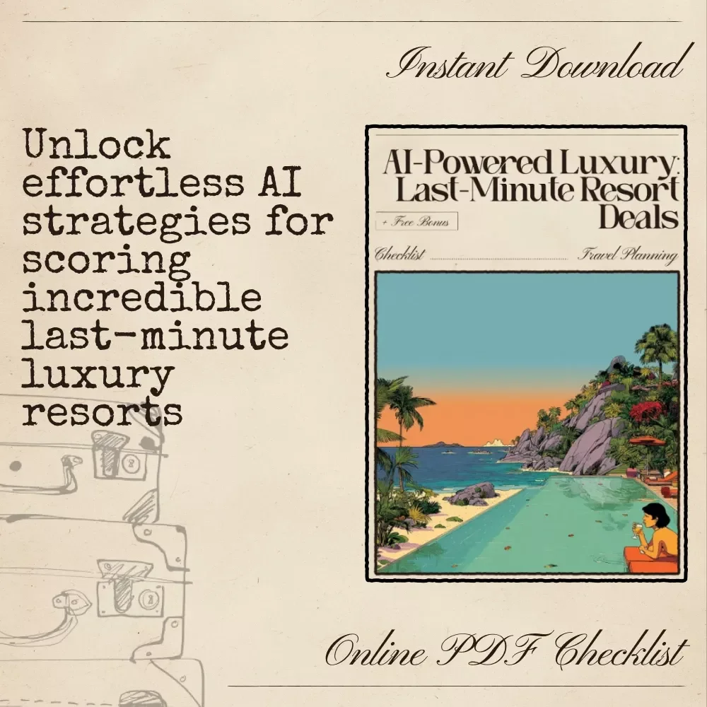AI-Powered Luxury: Last-Minute Resort Deals | Premium Travel Checklist for Smart Shoppers | AI for Last Minute Luxury Resort Deals Guide