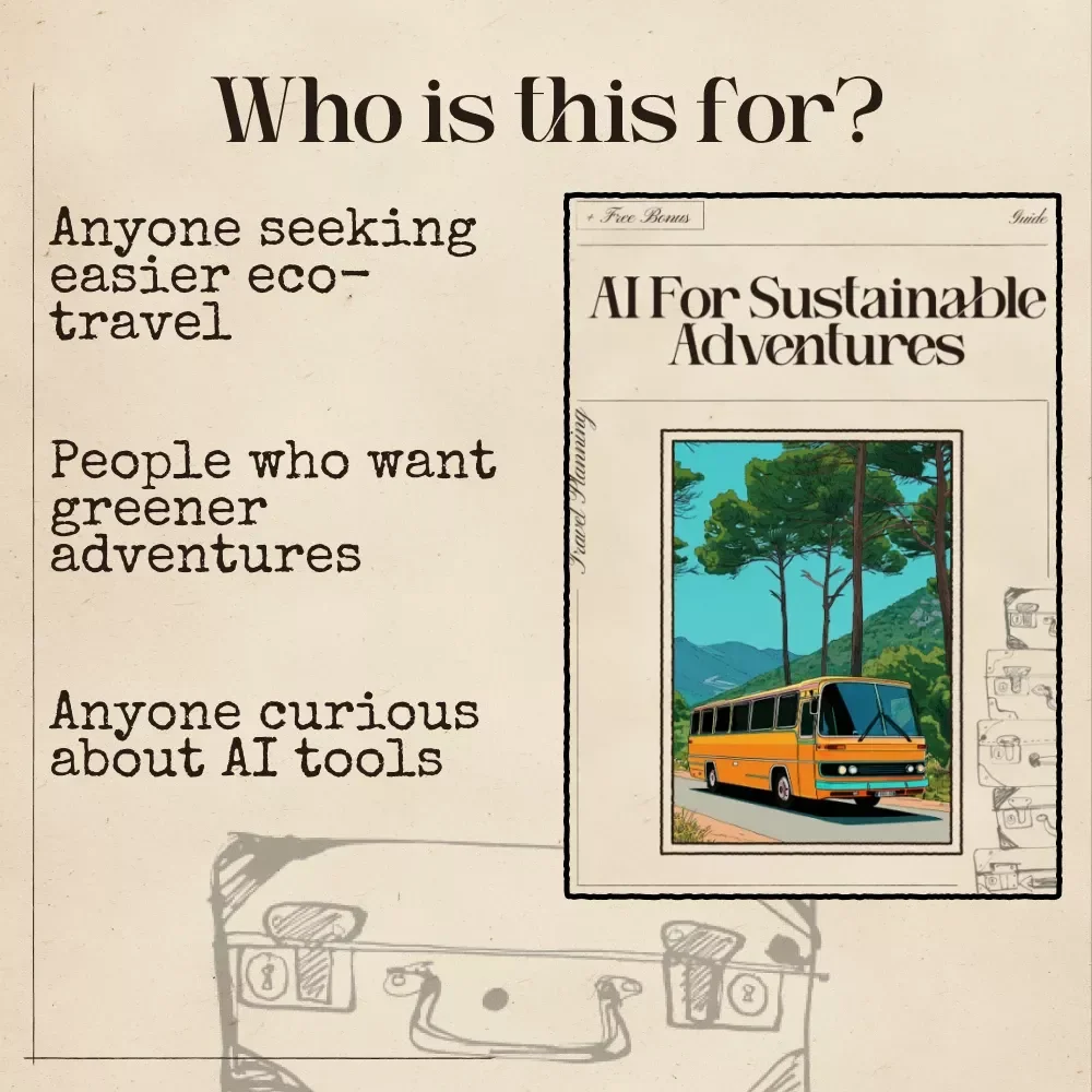 AI for Sustainable Adventures | Eco Travel Guide for Conscious Explorers | Digital Download for Using AI for Finding Sustainable Travel Options