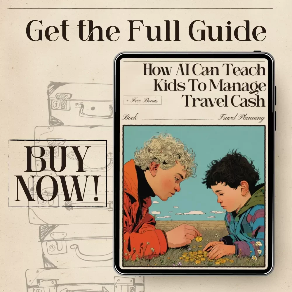 How AI Can Teach Kids to Manage Travel Cash | Educational Travel Money eBook for Parents & Kids | ai for teaching kids about travel money Guide