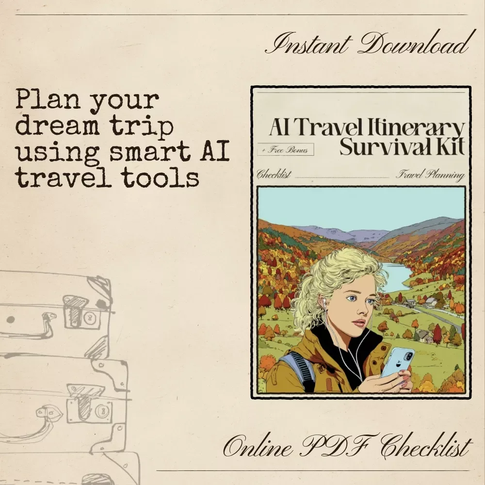 AI Travel Itinerary Survival Kit | Printable Travel Checklist | How to Use the Best AI Travel Itinerary Generators | Smart Planning Guide for Effortless Trips