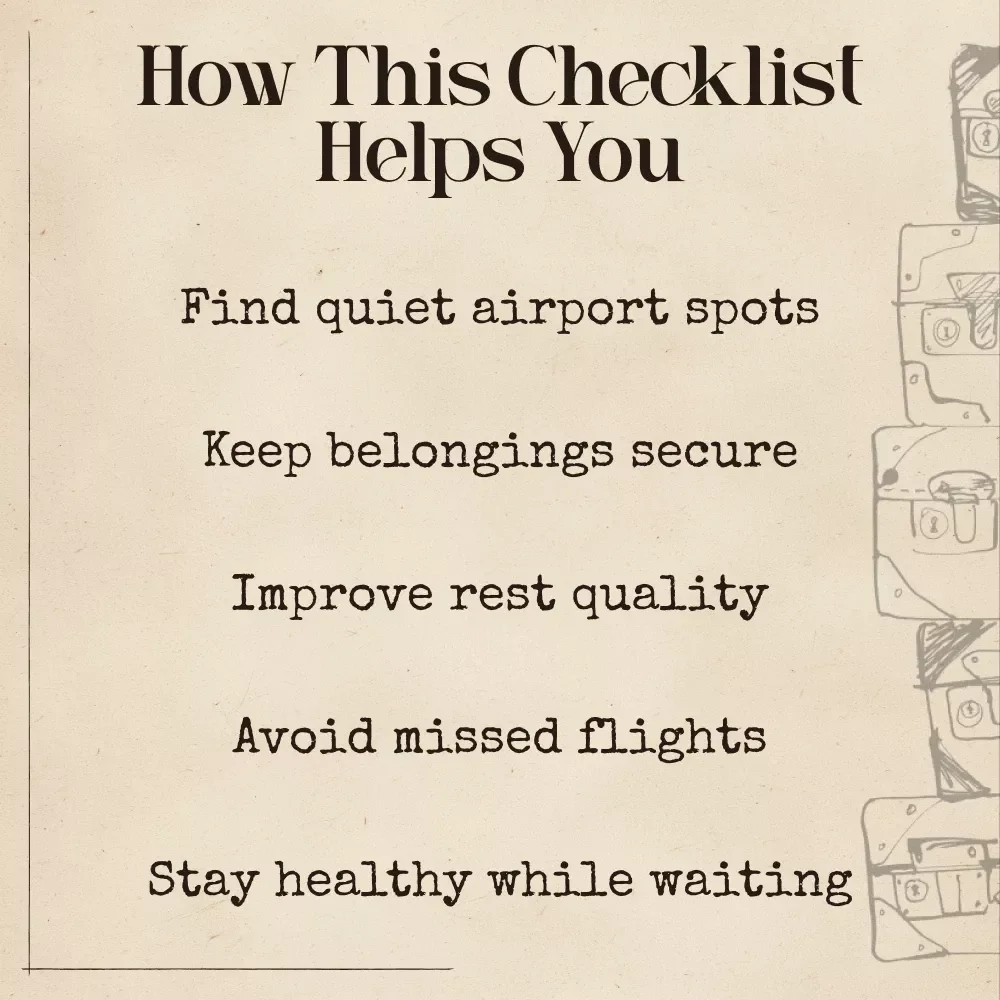 Fly Rested: AI Airport Sleep Checklist – Digital Travel Companion | Smart Planner for Stress-Free Airport Naps | Instant Download for Frequent Flyers | ai for sleeping in airports safely
