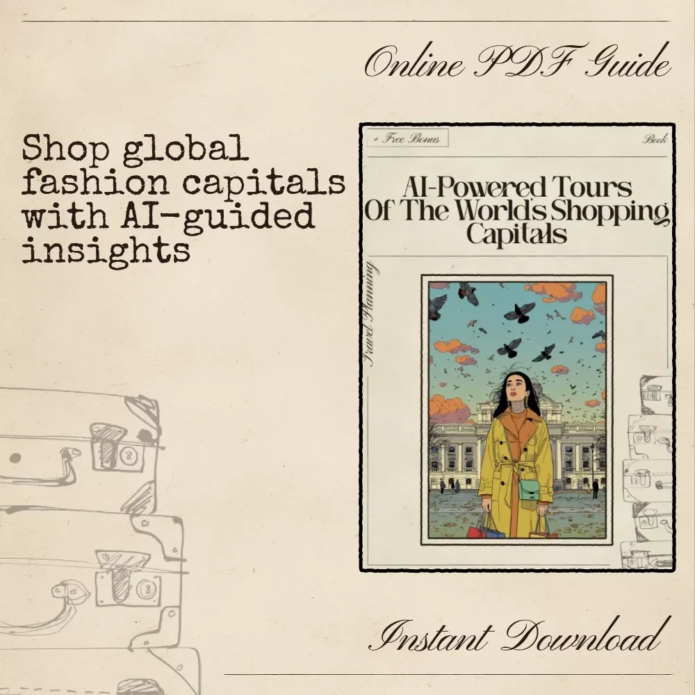 AI-Powered Tours of the World’s Shopping Capitals | Digital eBook for Fashion Travelers | ai for fashion and shopping capital tours