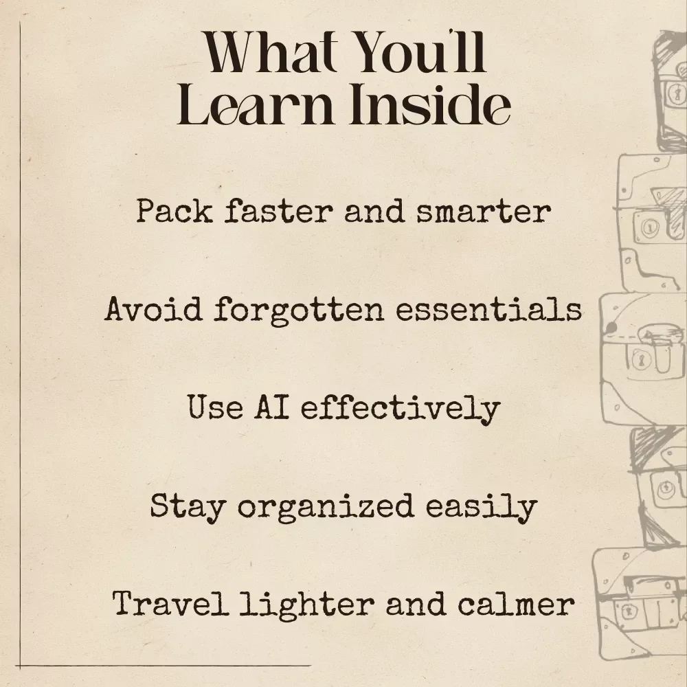 How AI Can Build Your Perfect Travel Packing List | Smart Digital Guide for Organized Travelers | Learn How to Use an AI Travel Packing List Generator
