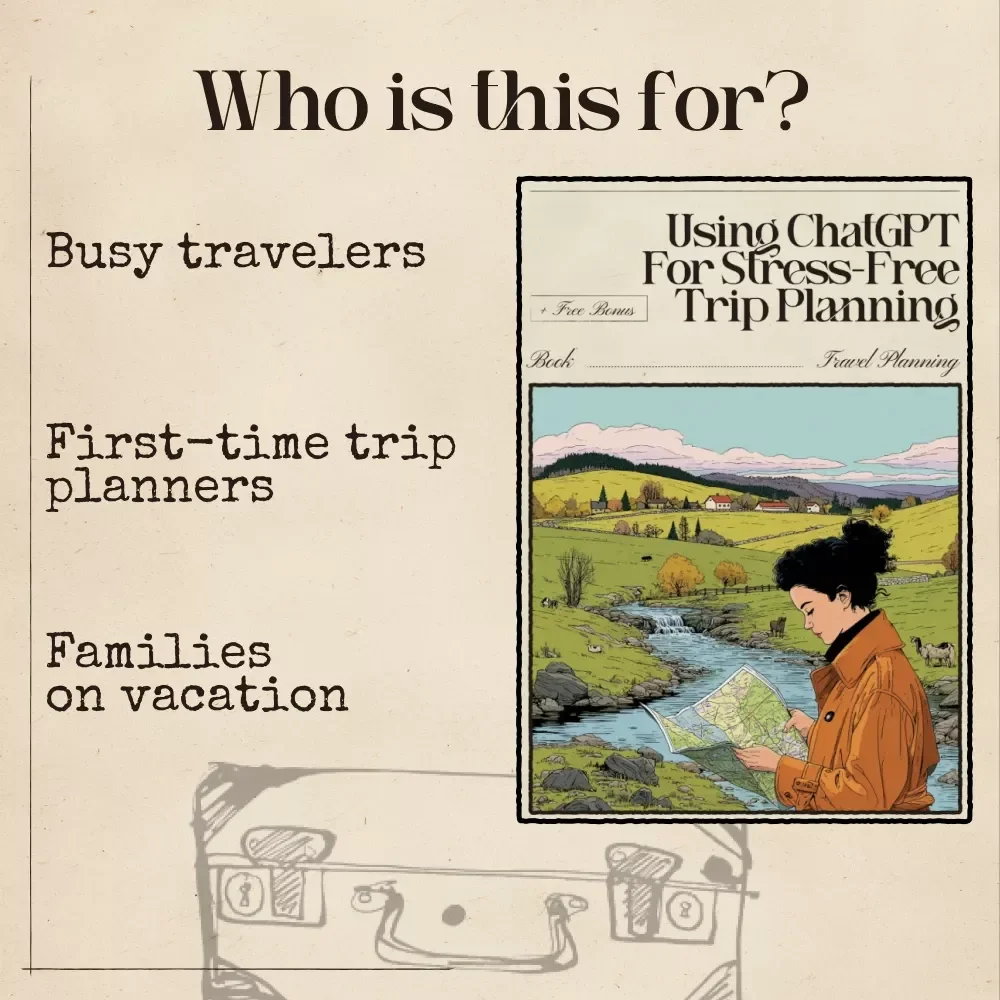 Using ChatGPT for Stress-Free Trip Planning | Travel Guide eBook | How to Use ChatGPT for Trip Planning | Digital Download for Smarter Vacation Planning