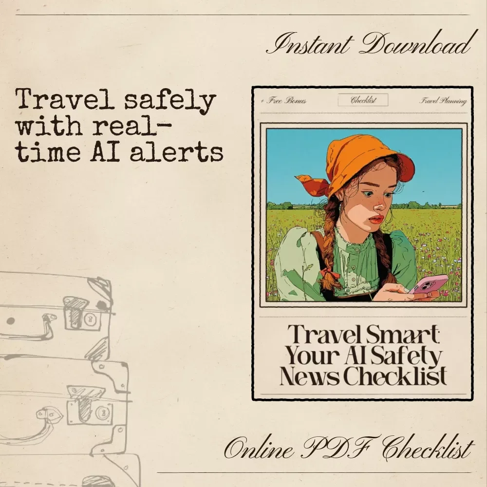 Travel Smart: Your AI Safety News Checklist – Digital Download, Travel Guide, eBook, Checklist for Confident & Secure Travel