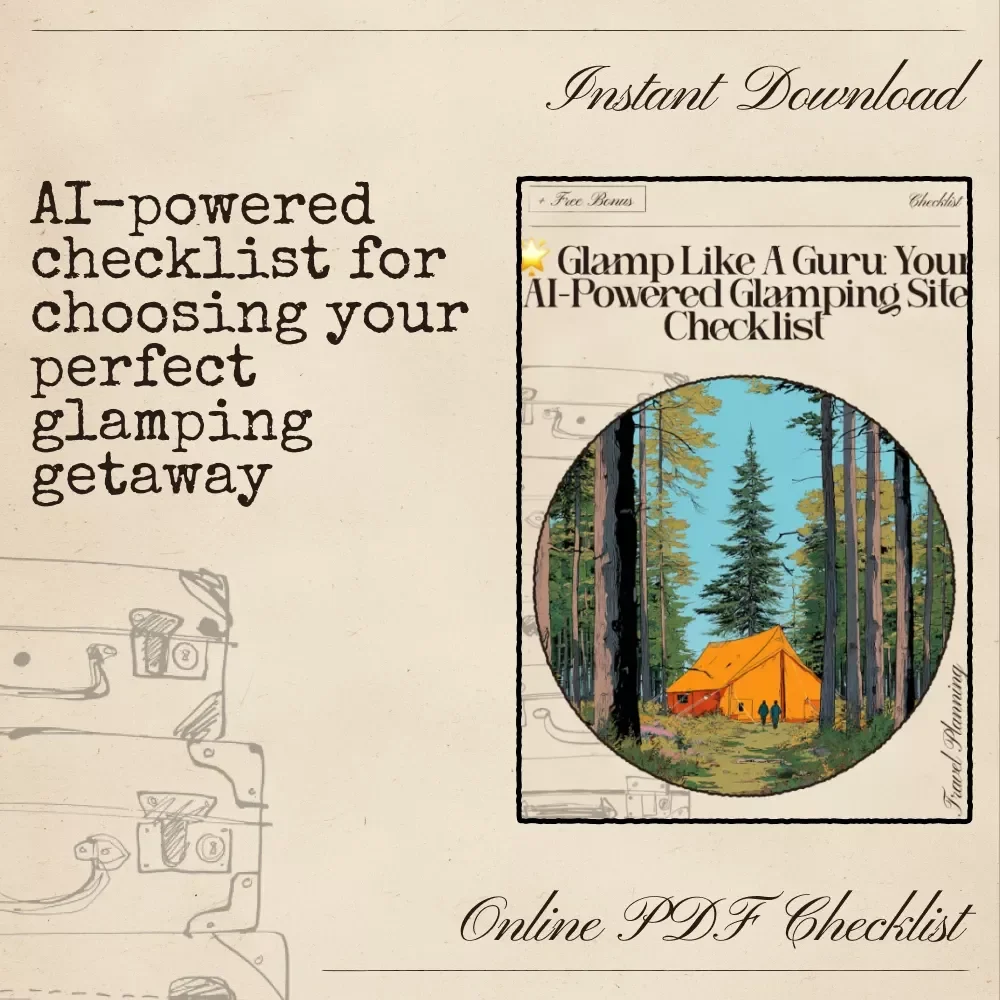 Glamp Like a Guru: Your AI-Powered Glamping Site Checklist | Ultimate Digital Download for Stress-Free Trip Planning | AI for Glamping Site Recommendations Guide