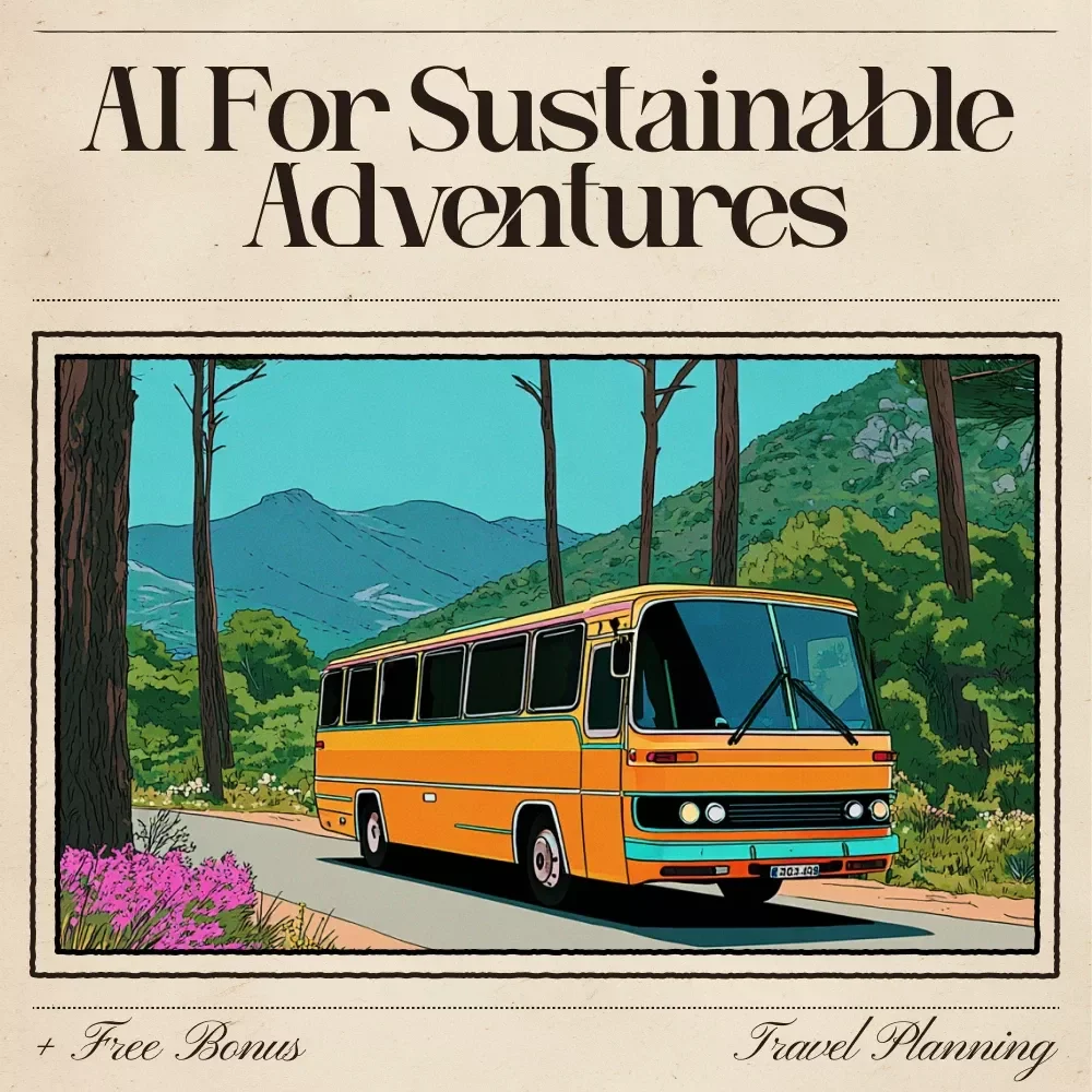 AI for Sustainable Adventures | Eco Travel Guide for Conscious Explorers | Digital Download for Using AI for Finding Sustainable Travel Options
