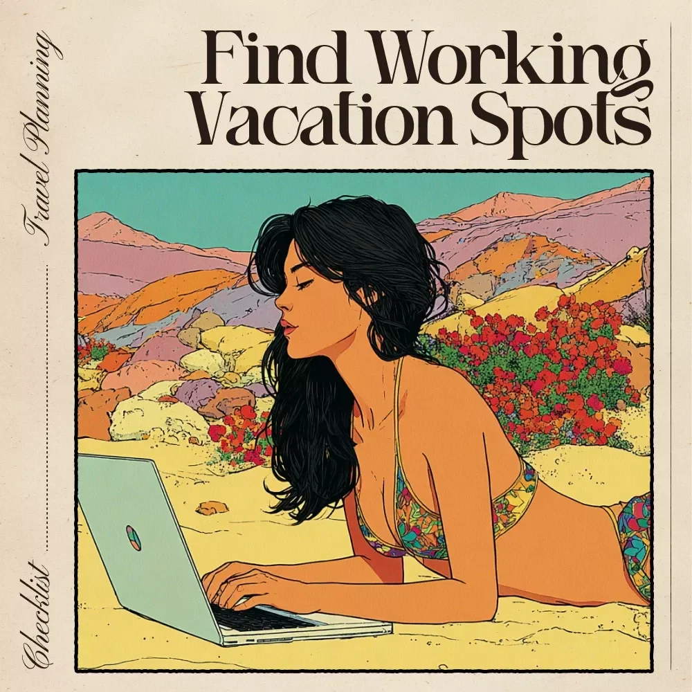 AI Finds Your Perfect Working Vacation – Digital Checklist | Smart Guide for Productive Travel and Work-Life Balance | ai that finds working vacation spots