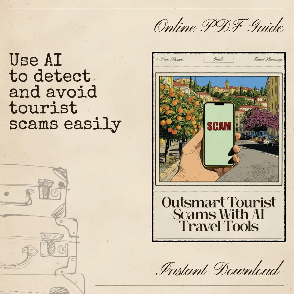 Outsmart Tourist Scams with AI Travel Tools – Digital Safety Guide | Smart Companion for Secure Adventures | Instant Download for Savvy Travelers | ai for avoiding tourist scams
