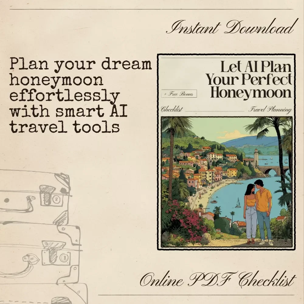 Let AI Plan Your Perfect Honeymoon | Digital Travel Checklist | Smart Honeymoon Planner | How to Use AI That Plans a Perfect Honeymoon