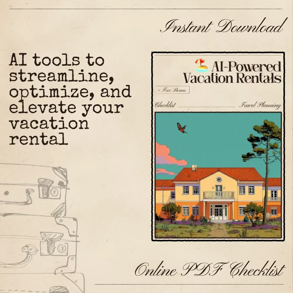 AI-Powered Vacation Rentals Checklist | Ultimate Host Success Toolkit for Short-Term Rentals | Boost Bookings with ai for vacation rentals advice