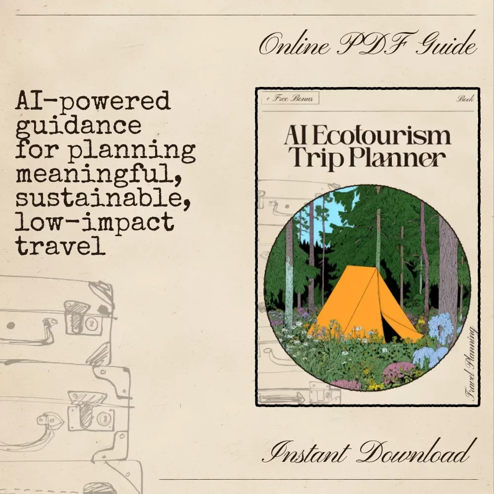 AI Ecotourism Trip Planner | Eco-Friendly Travel eBook | Sustainable Itinerary Guide | Digital Download for Responsible Adventure
