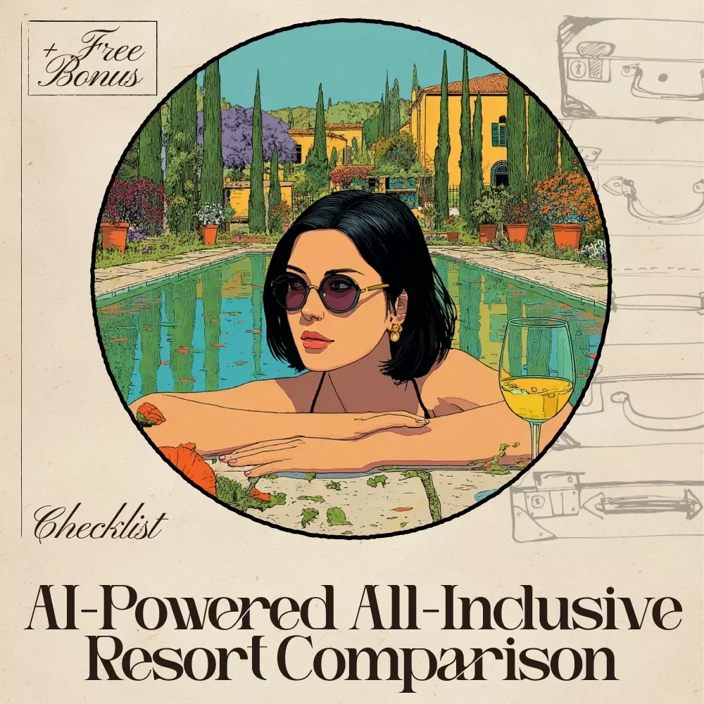 The Ultimate AI-Powered All-Inclusive Resort Comparison Checklist | Vacation Planner Printable | AI Travel Guide | Use ai to find all inclusive resort comparisons | Digital Download