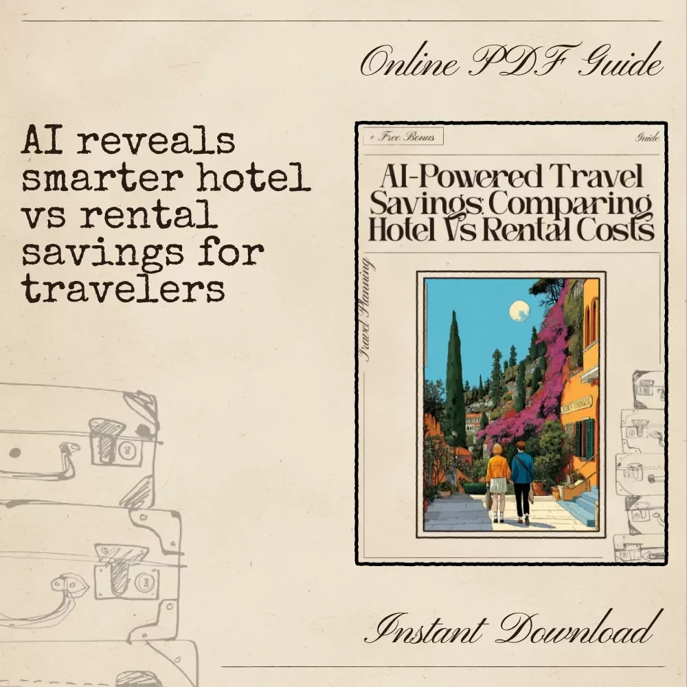 AI-Powered Travel Savings: Comparing Hotel vs Rental Costs – Smart Budget Travel Guide for Savvy Planners | Use AI to Compare Hotel vs Rental Total Cost | Digital Download