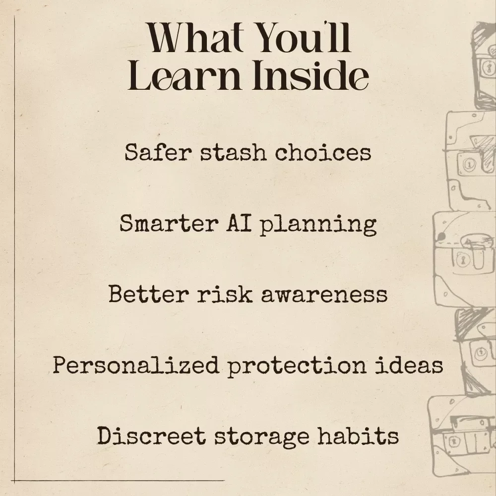 Smart Stashes: Using AI to Safeguard Your Emergency Cash | Secure Storage Guide | Creative Cash Hiding Ideas | AI for Emergency Cash Stash Hiding Places